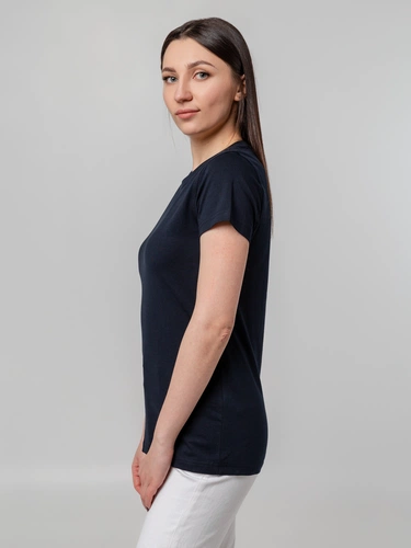 Футболка женская T-bolka Stretch Lady, темно-синяя (navy) Футболка женская T-bolka Stretch Lady, темно-синяя (navy)