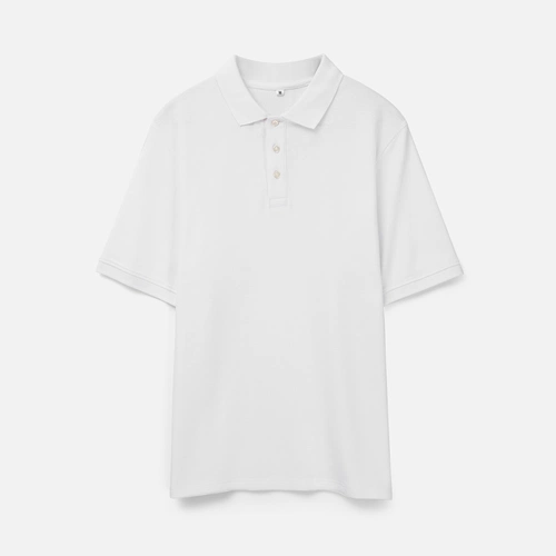 Рубашка поло унисекс Upswing, белая Рубашка поло унисекс Upswing, белая