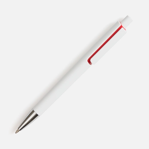 Ручка шариковая Dominanta, белая с красным Ручка шариковая Dominanta, белая с красным