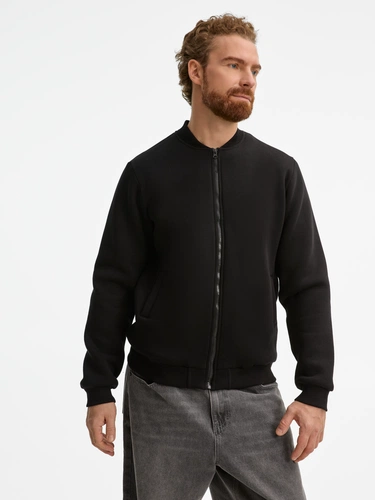 Бомбер унисекс Estado, черный Бомбер унисекс Estado, черный