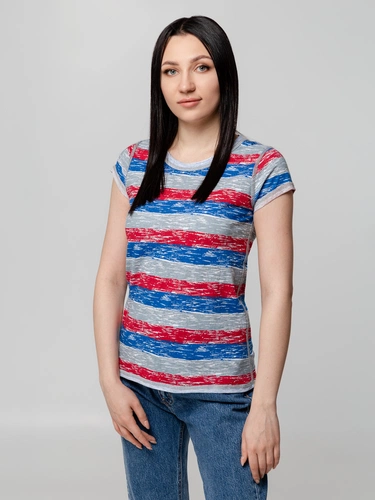 Футболка женская Rayet Lady двусторонняя, красная с синим Футболка женская Rayet Lady двусторонняя, красная с синим