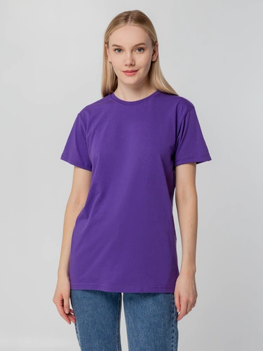 Футболка унисекс T-bolka 140, фиолетовая Футболка унисекс T-bolka 140, фиолетовая