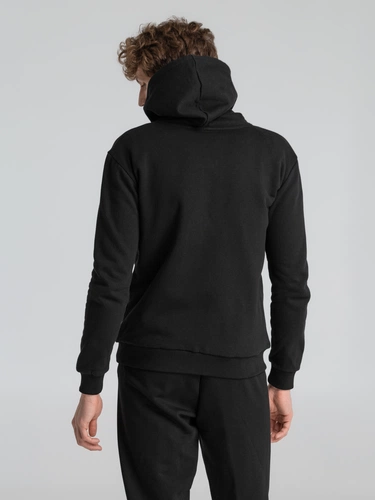 Толстовка на молнии с капюшоном Unit Siverga Heavy, черная Толстовка на молнии с капюшоном Unit Siverga Heavy, черная