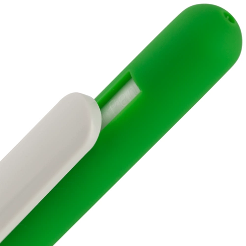 Ручка шариковая Swiper Soft Touch, зеленая с белым Ручка шариковая Swiper Soft Touch, зеленая с белым