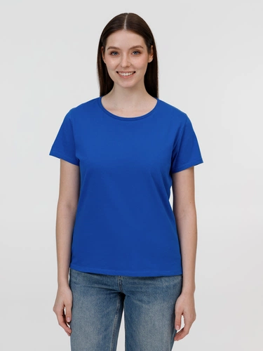 Футболка женская E150, ярко-синяя Футболка женская E150, ярко-синяя