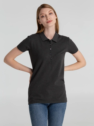 Рубашка поло женская Phoenix Women, темно-серый меланж Рубашка поло женская Phoenix Women, темно-серый меланж