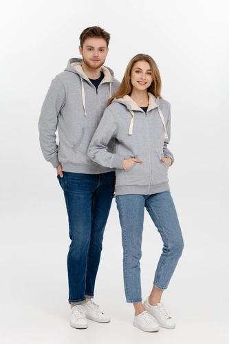 Толстовка на молнии Kulonga Sherpa, серый меланж Толстовка на молнии Kulonga Sherpa, серый меланж