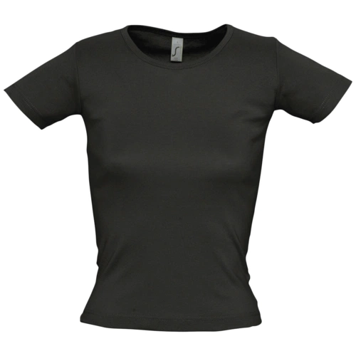 Футболка женская с круглым вырезом Lady 220 черная Футболка женская с круглым вырезом Lady 220 черная