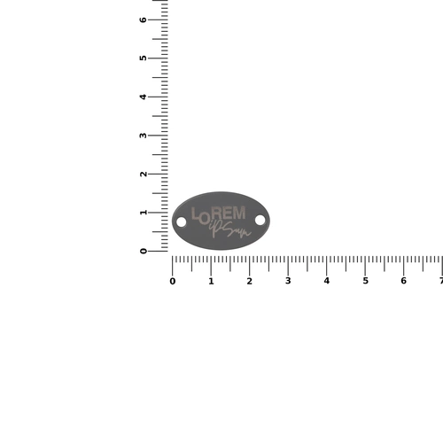 Шильдик металлический Alfa Oval, серый Шильдик металлический Alfa Oval, серый