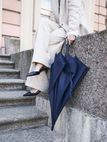 Зонт-трость Domelike, темно-синий Зонт-трость Domelike, темно-синий