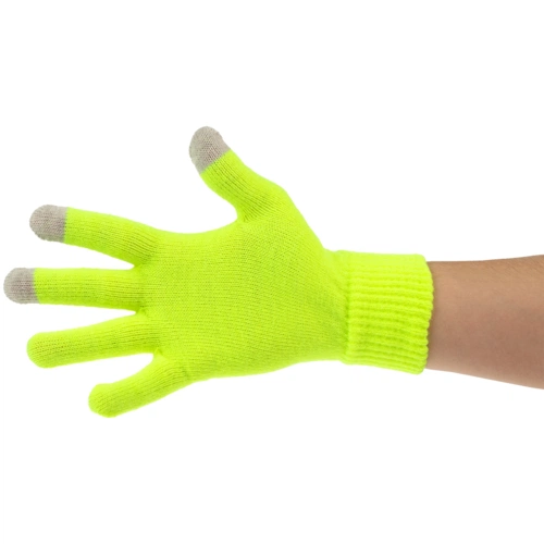 Перчатки сенсорные Urban Flow, салатовые неон Перчатки сенсорные Urban Flow, салатовые неон