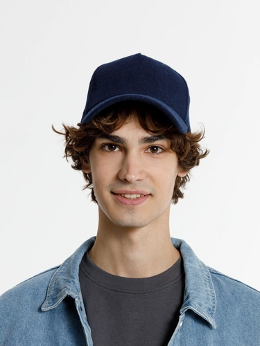 Бейсболка Woolridge, темно-синяя Бейсболка Woolridge, темно-синяя