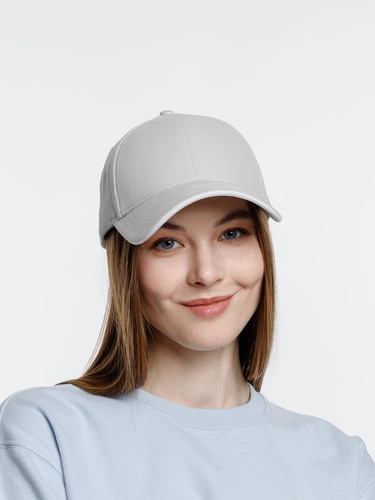 Бейсболка Spiker, серая с белым Бейсболка Spiker, серая с белым