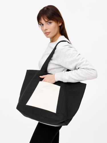 Шопер Shophop, черный с неокрашенным Шопер Shophop, черный с неокрашенным