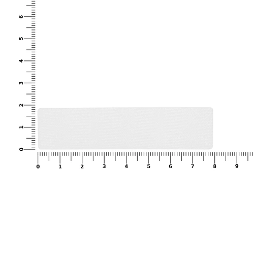 Наклейка тканевая Lunga, S, белая Наклейка тканевая Lunga, S, белая