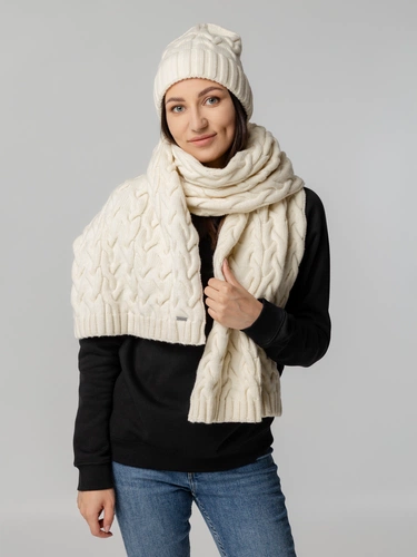 Шарф Loren, молочно-белый (ванильный) Шарф Loren, молочно-белый (ванильный)