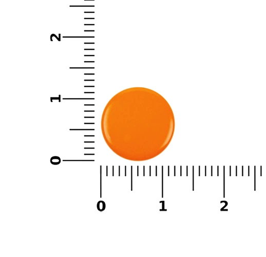 Кнопка Clavis, M, оранжевый неон Кнопка Clavis, M, оранжевый неон