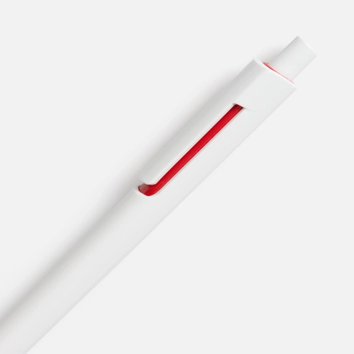 Ручка шариковая Dominanta, белая с красным Ручка шариковая Dominanta, белая с красным