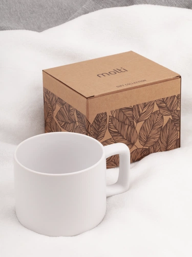 Чашка Jumbo в коробке матовая, белая Чашка Jumbo в коробке матовая, белая