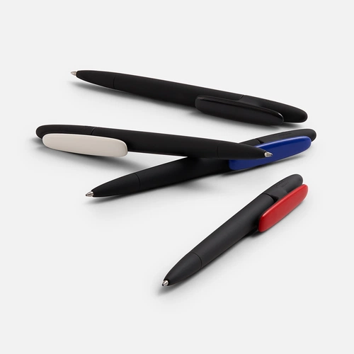 Ручка шариковая Prodir DS5 TRR-P Soft Touch, черная с белым Ручка шариковая Prodir DS5 TRR-P Soft Touch, черная с белым