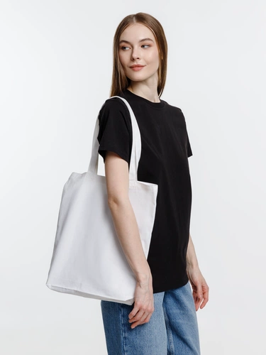 Холщовая сумка Strong 210, белая Холщовая сумка Strong 210, белая