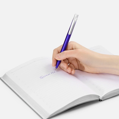 Ручка шариковая Pin Silver, фиолетовый металлик Ручка шариковая Pin Silver, фиолетовый металлик