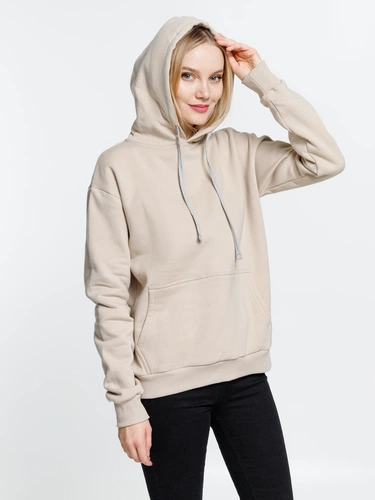 Толстовка с капюшоном Kirenga Heavy, бежевая Толстовка с капюшоном Kirenga Heavy, бежевая