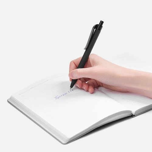 Ручка шариковая Prodir QS01 PRP-P Soft Touch, черная Ручка шариковая Prodir QS01 PRP-P Soft Touch, черная