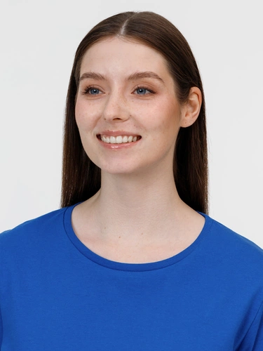 Футболка женская E150, ярко-синяя Футболка женская E150, ярко-синяя