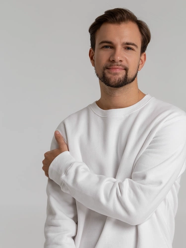 Свитшот унисекс King, белый Свитшот унисекс King, белый