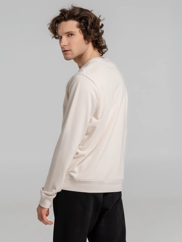 Свитшот унисекс BNC Inspire (Organic), молочно-белый Свитшот унисекс BNC Inspire (Organic), молочно-белый