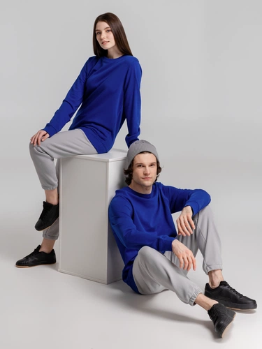 Свитшот унисекс BNC Inspire (Organic), ярко-синий Свитшот унисекс BNC Inspire (Organic), ярко-синий