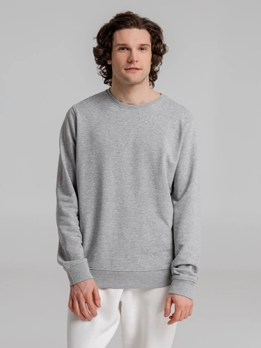 Свитшот унисекс BNC Inspire (Organic), серый меланж Свитшот унисекс BNC Inspire (Organic), серый меланж