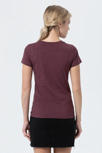 Футболка женская Regent Fit Women, бордовый меланж Футболка женская Regent Fit Women, бордовый меланж