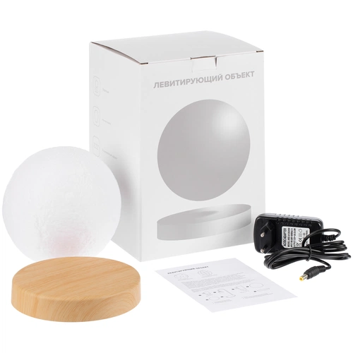 Левитирующая луна MoonFlight с пластиковой подставкой Левитирующая луна MoonFlight с пластиковой подставкой