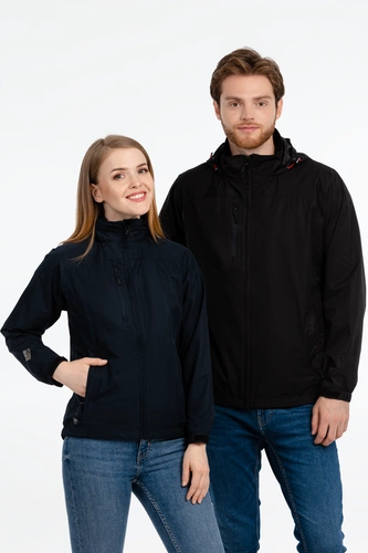 Ветровка мужская Stratus, черная Ветровка мужская Stratus, черная