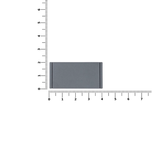 Лейбл из ПВХ Dzeta, S, серый Лейбл из ПВХ Dzeta, S, серый