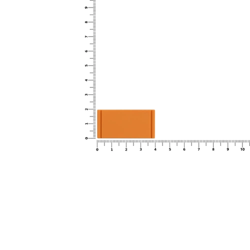 Лейбл из ПВХ Dzeta, XS, оранжевый Лейбл из ПВХ Dzeta, XS, оранжевый