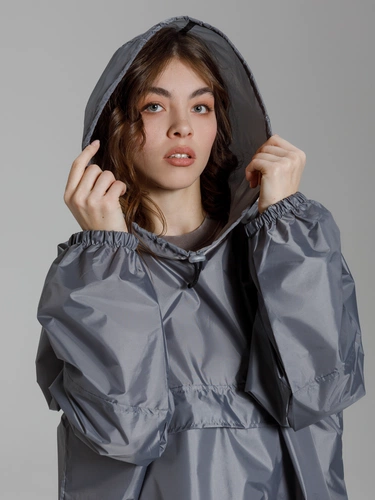 Дождевик-анорак Alatau, серый, единый размер Дождевик-анорак Alatau, серый, единый размер