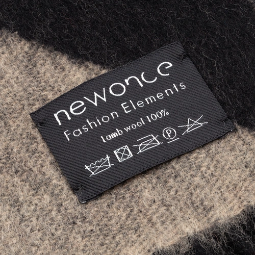 Шарф Charming, черный с бежевым Шарф Charming, черный с бежевым