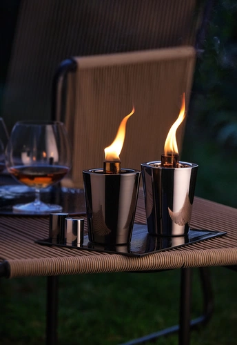 Масляная лампа Tarcia, серебристая Масляная лампа Tarcia, серебристая