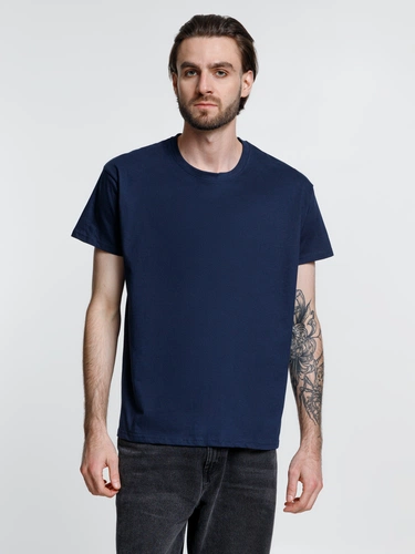 Футболка унисекс Ankara, темно-синяя Футболка унисекс Ankara, темно-синяя