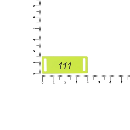 Шильдик металлический Kova, желтый неон Шильдик металлический Kova, желтый неон