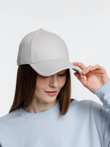 Бейсболка Spiker, серая с белым Бейсболка Spiker, серая с белым