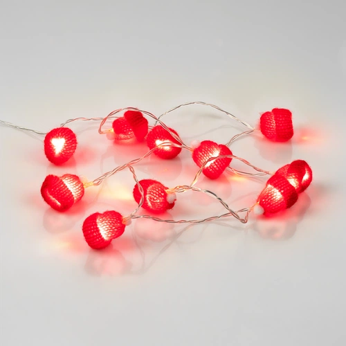 Гирлянда Cosy Poms, красная Гирлянда Cosy Poms, красная