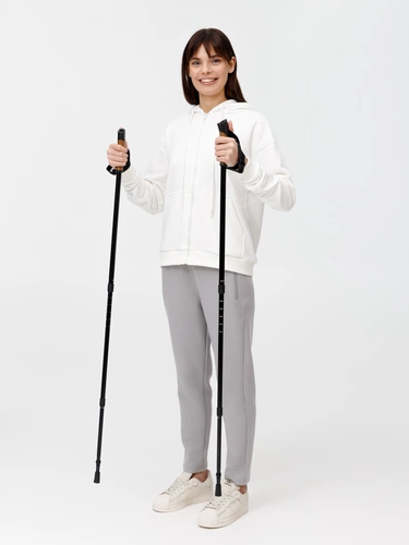 Палки для скандинавской ходьбы Trekk, черные Палки для скандинавской ходьбы Trekk, черные