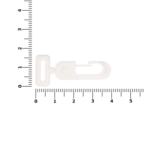 Застежка-карабин Сarabine, S, белый Застежка-карабин Сarabine, S, белый