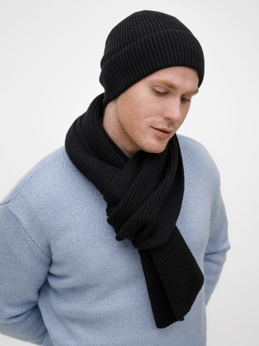 Шарф Nobilis Mono, черный Шарф Nobilis Mono, черный