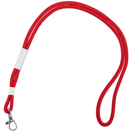 Шнурок для бейджа Tube Metal, красный Шнурок для бейджа Tube Metal, красный