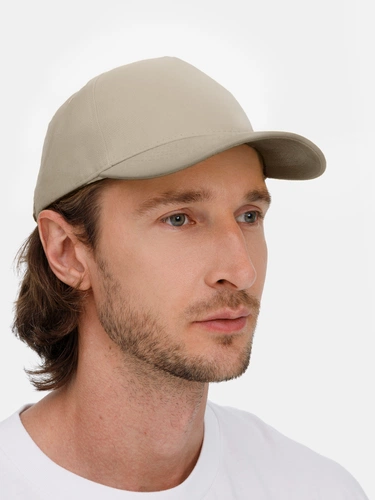 Бейсболка Long Beach, бежевая Бейсболка Long Beach, бежевая